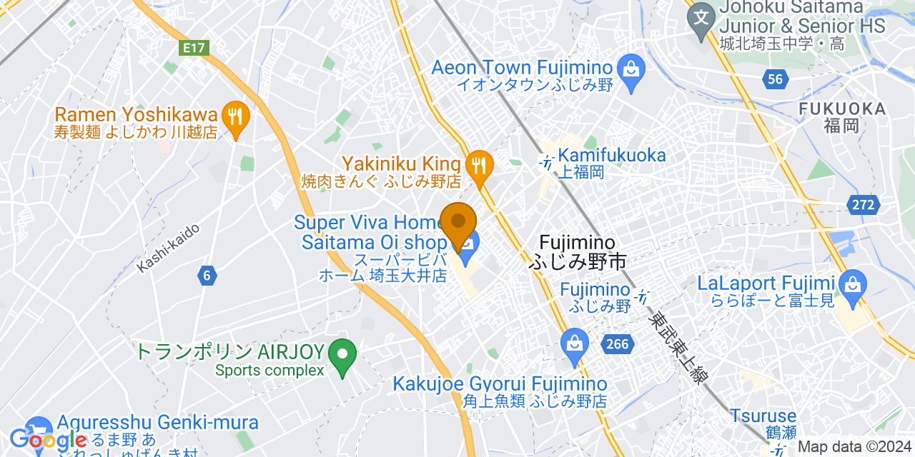 IY埼玉大井地図