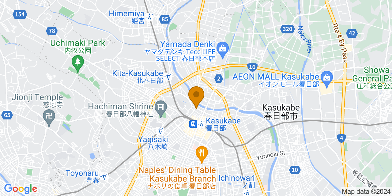 Big A春日部東口地図