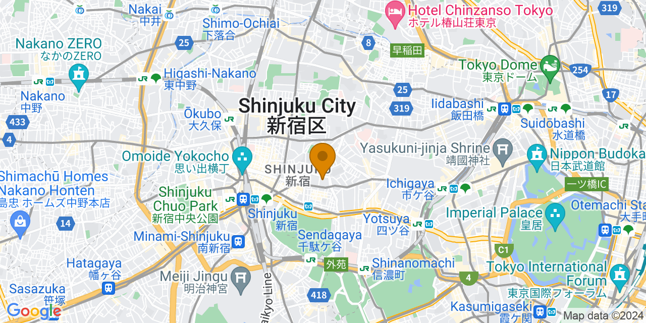 ヨーク新宿富久地図