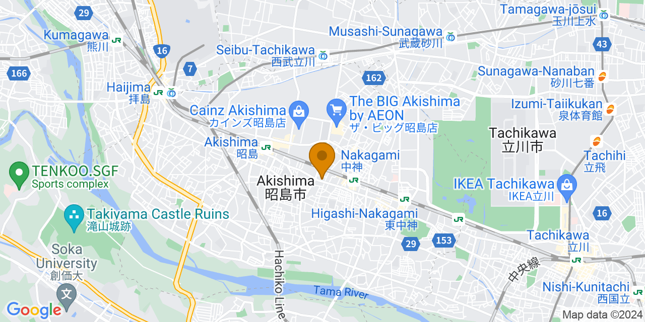 Big A昭島朝日町地図